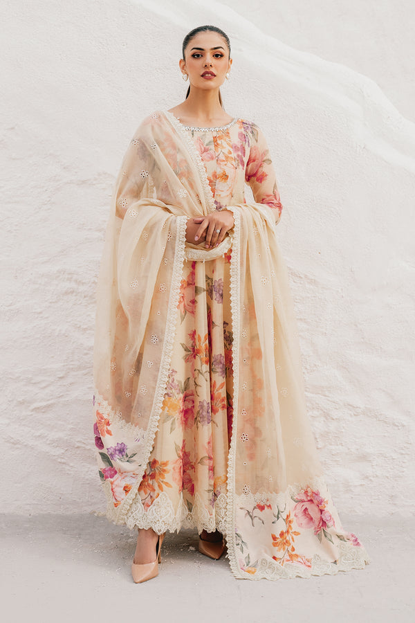 Baroque Luxury Linen With Heavy Embroidery D-706