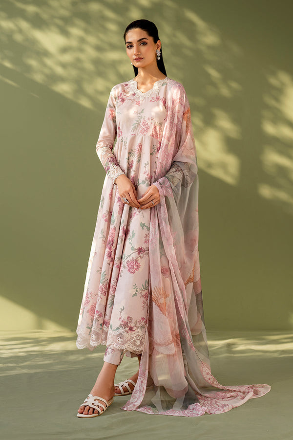 Baroque Luxury Linen With Heavy Embroidery D-707