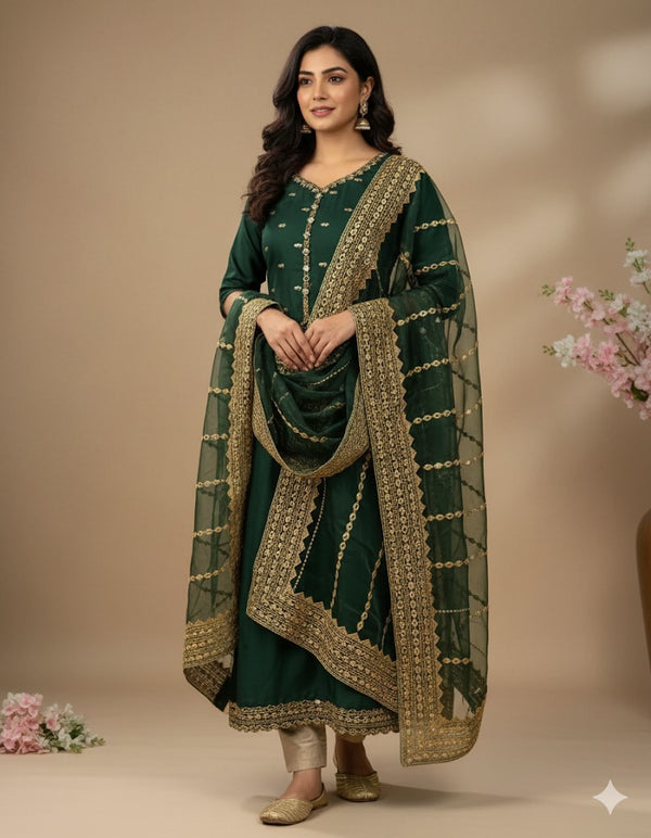 4Pc 9mm Mirror Full Heavy Embroidered Gift Pack with Shoes Free D-Mhunghia