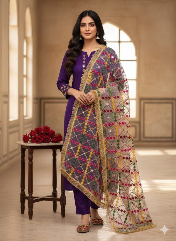 Full Heavy Embroidered Gift Pack with Shoes Free D-jamni